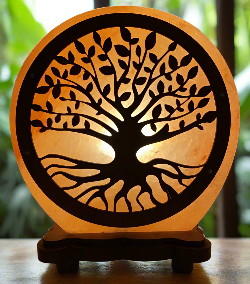 Lampe de Sel d’Himalaya Arbre de Vie – Harmonie et Protection Énergétique - Sama'zen