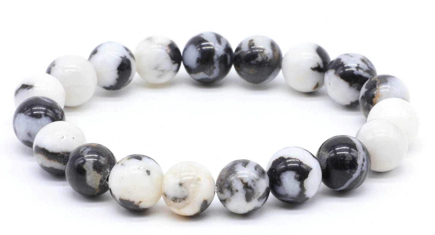 đ€ Bracelet Jaspe ZĂ©brĂ© 10 mm â Force, Ăquilibre & Protection - Sama'zen