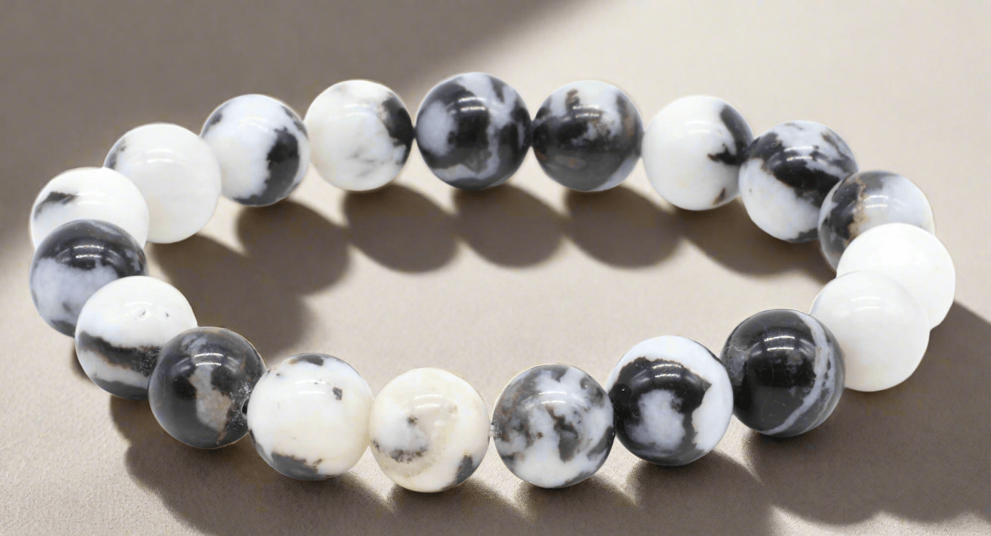 đ€ Bracelet Jaspe ZĂ©brĂ© 10 mm â Force, Ăquilibre & Protection - Sama'zen