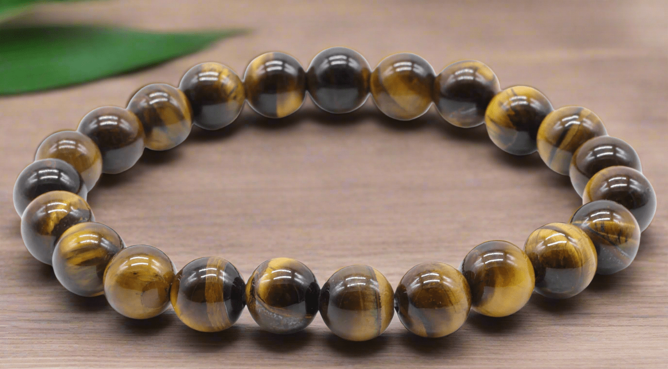 Bracelet Œil de Tigre 8 mm – Protection, Force & Confiance en Soi - Sama'zen