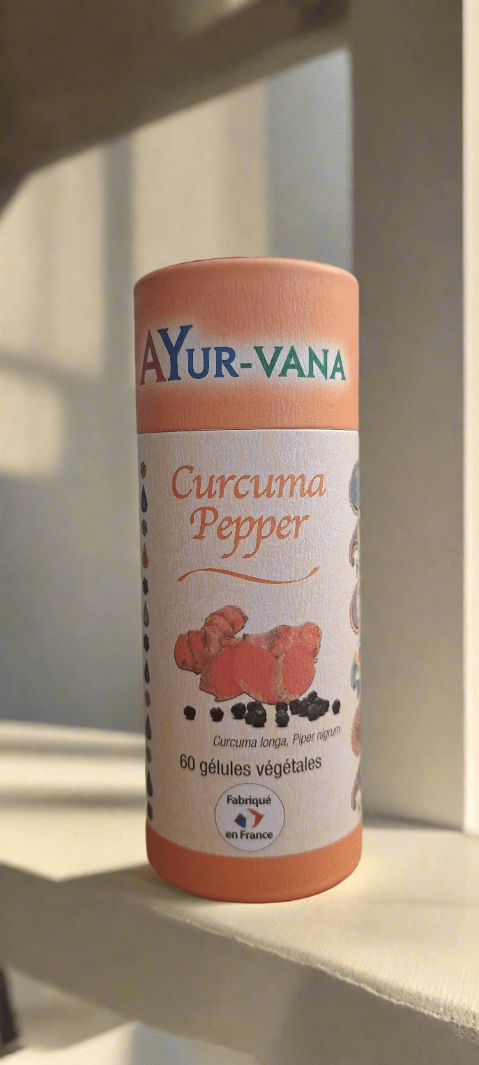 đCurcuma Pepper AYur - vana â Soutien Articulations & Anti - oxydant Naturel (60 gĂ©lules vĂ©gĂ©tales) - Sama'zen