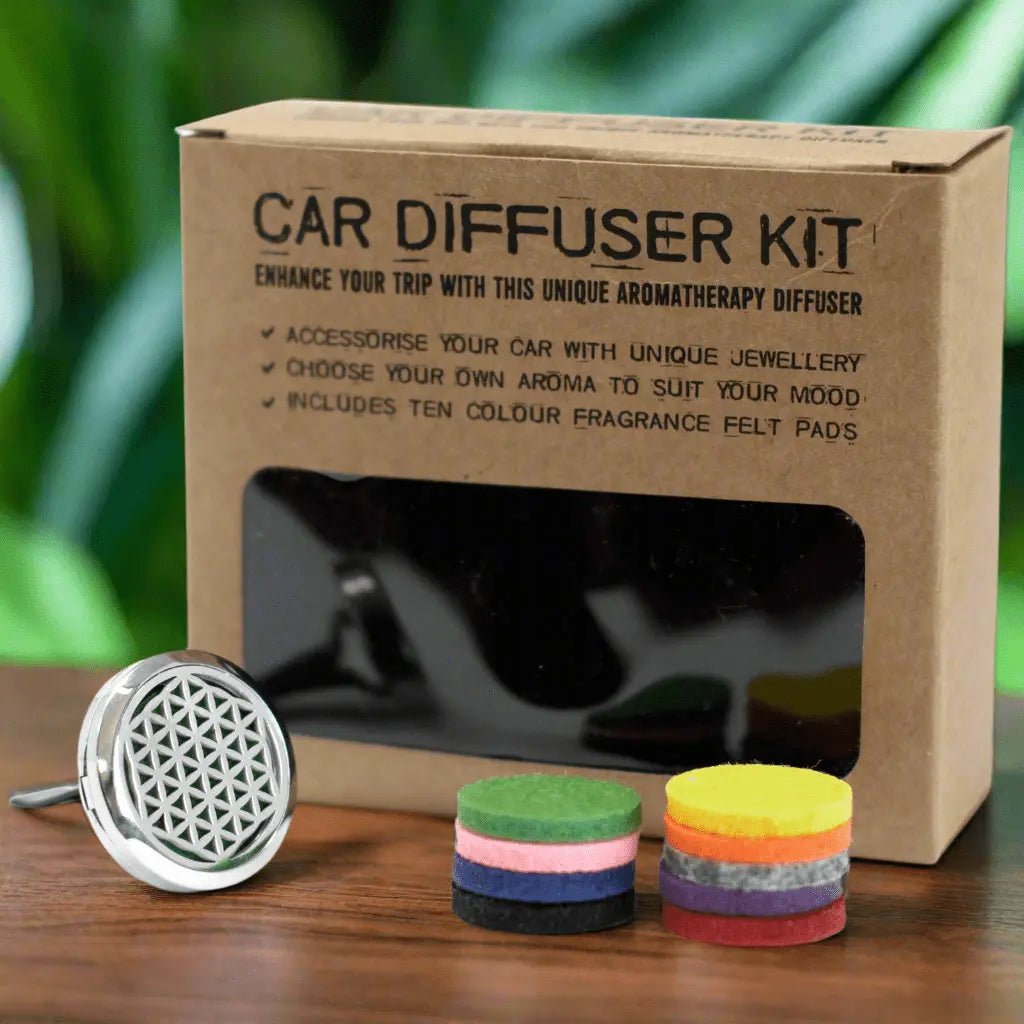 Diffuseur d’Huiles Essentielles pour Voiture fleur de vie
