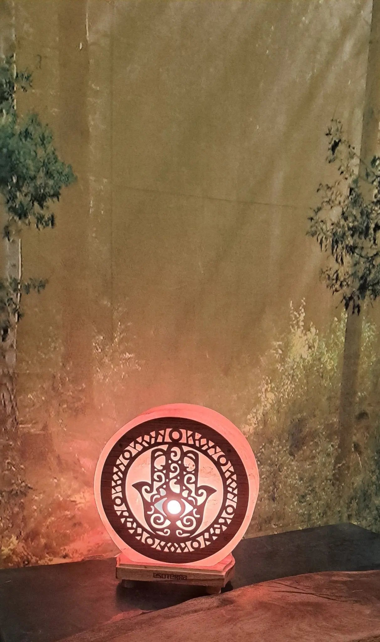 Lampe de Sel d’Himalaya – Main de Fatima, Symbole de Protection et Harmonie - Sama'zen