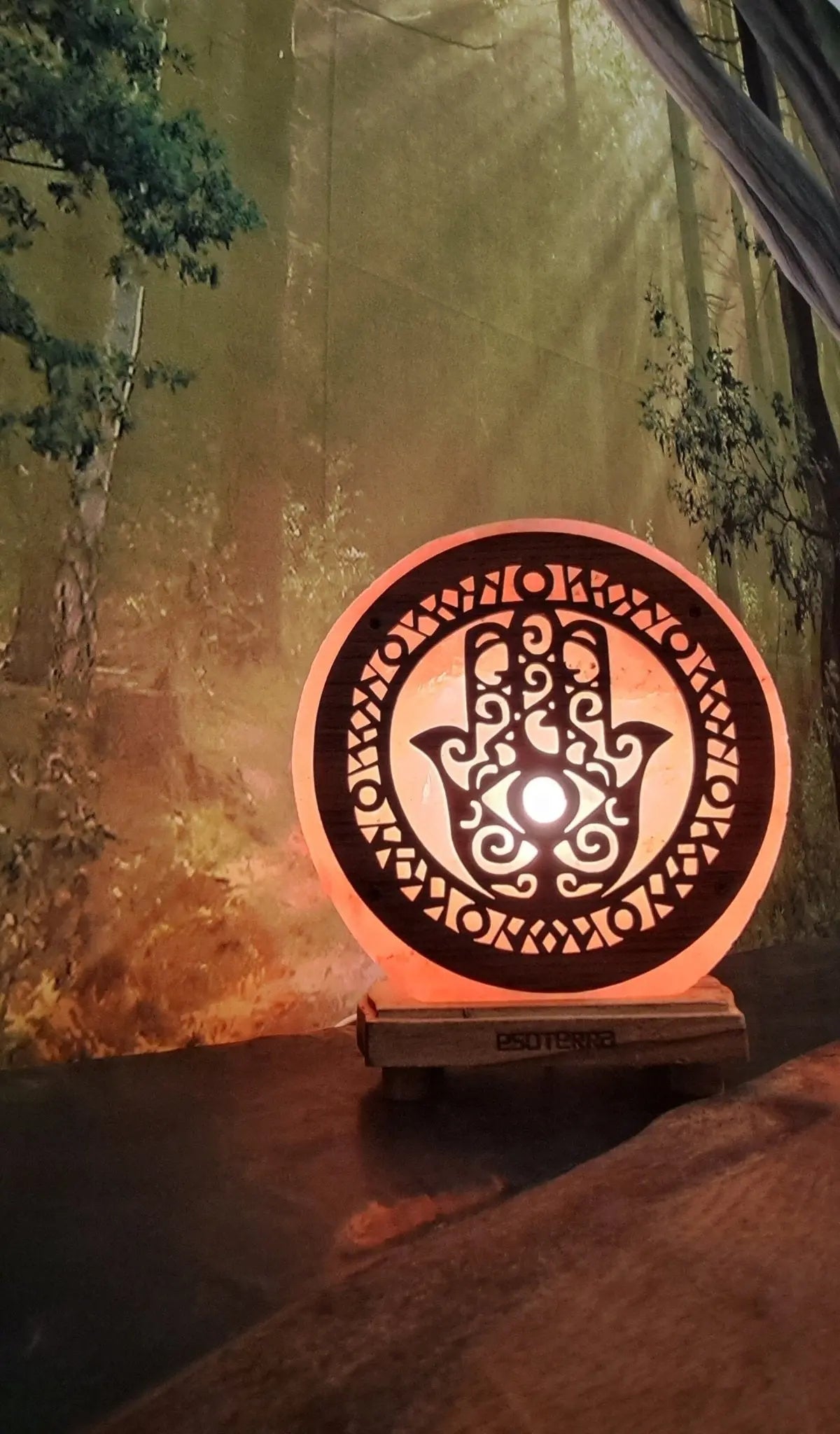 Lampe de Sel d’Himalaya – Main de Fatima, Symbole de Protection et Harmonie - Sama'zen