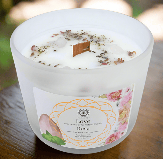 Bougie parfumée Rose & Amour – Atmosphère Tendre et Sereine - Sama'zen