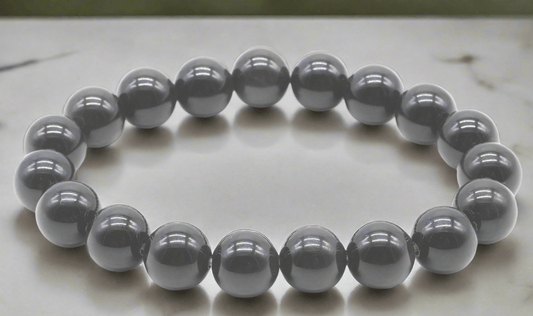 ✨ Bracelet Obsidienne Noire Dorée 10 mm – Protection, Ancrage & Clarté Intérieure - Sama'zen