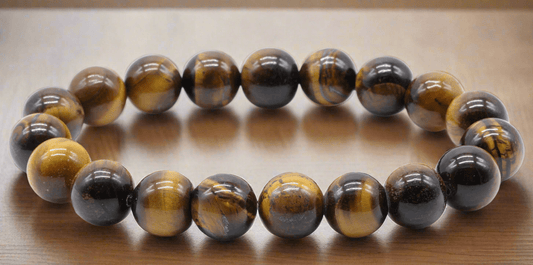 ✨ Bracelet Œil de Tigre 10 mm – Protection, Confiance & Énergie Positive - Sama'zen