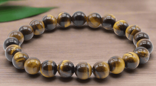 Bracelet Œil de Tigre 8 mm – Protection, Force & Confiance en Soi - Sama'zen
