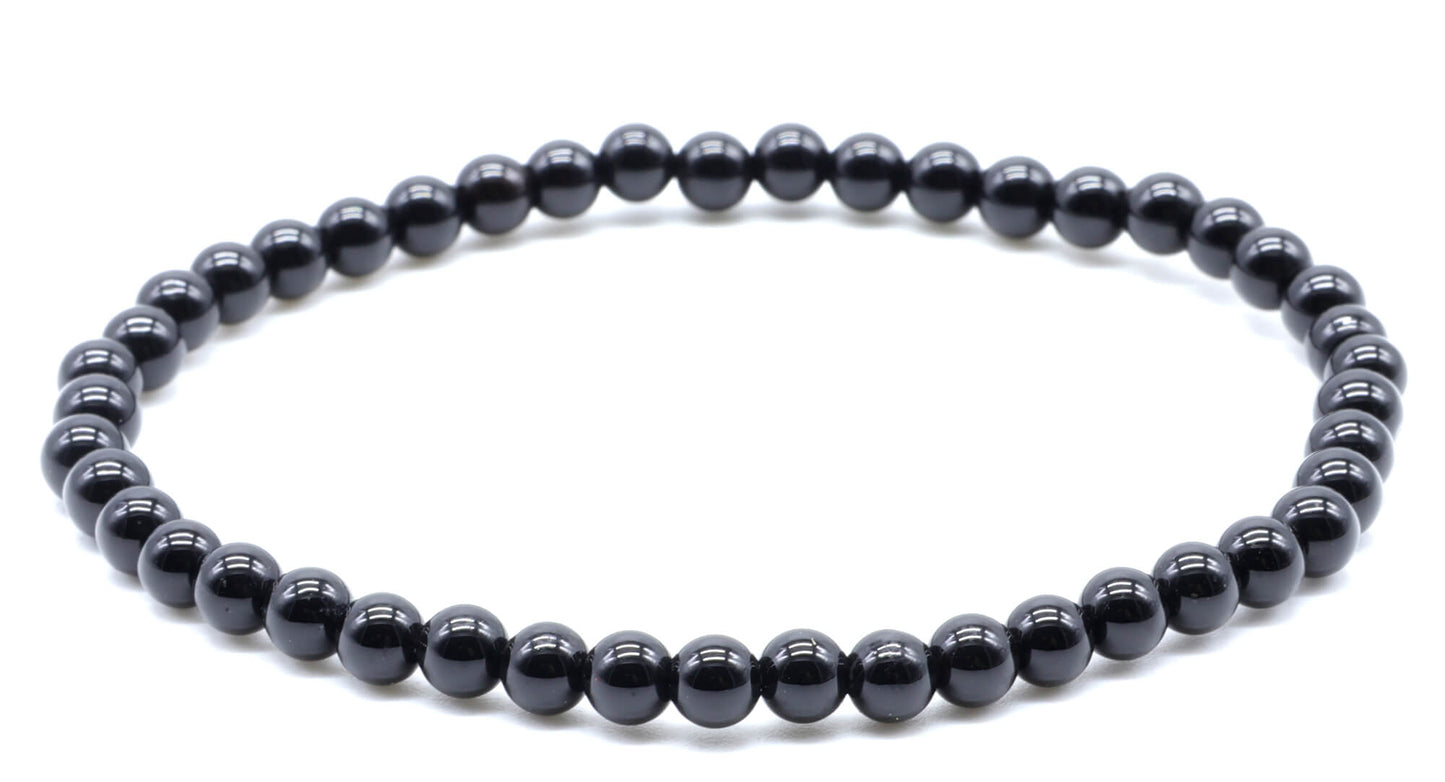 ✨Bracelet Onyx Noir 4 mm – Protection, Équilibre & Confiance en Soi - Sama'zen