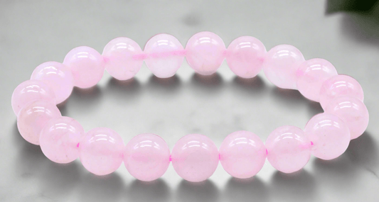 🌸 Bracelet Quartz Rose 10 mm – Amour, Apaisement & Guérison Émotionnelle - Sama'zen