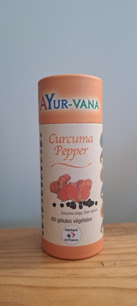 🌟Curcuma Pepper AYur - vana – Soutien Articulations & Anti - oxydant Naturel (60 gélules végétales) - Sama'zen