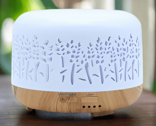 Diffuseur d’Huiles Essentielles – Sérénité et Élégance Naturelle - champs de roseaux - Sama'zen