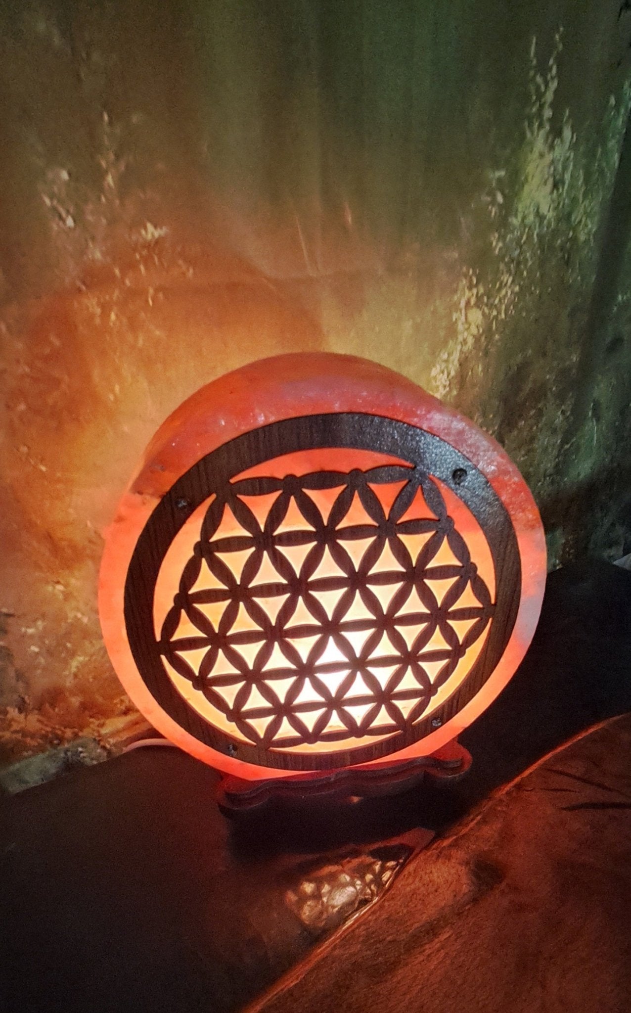 Lampe de Sel Fleur de Vie ✨️– Énergie Positives et Harmonie Spirituelle - Sama'zen