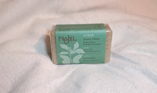 🍋 Savon d’Alep au Citron – Najel – 100 g - Sama'zen